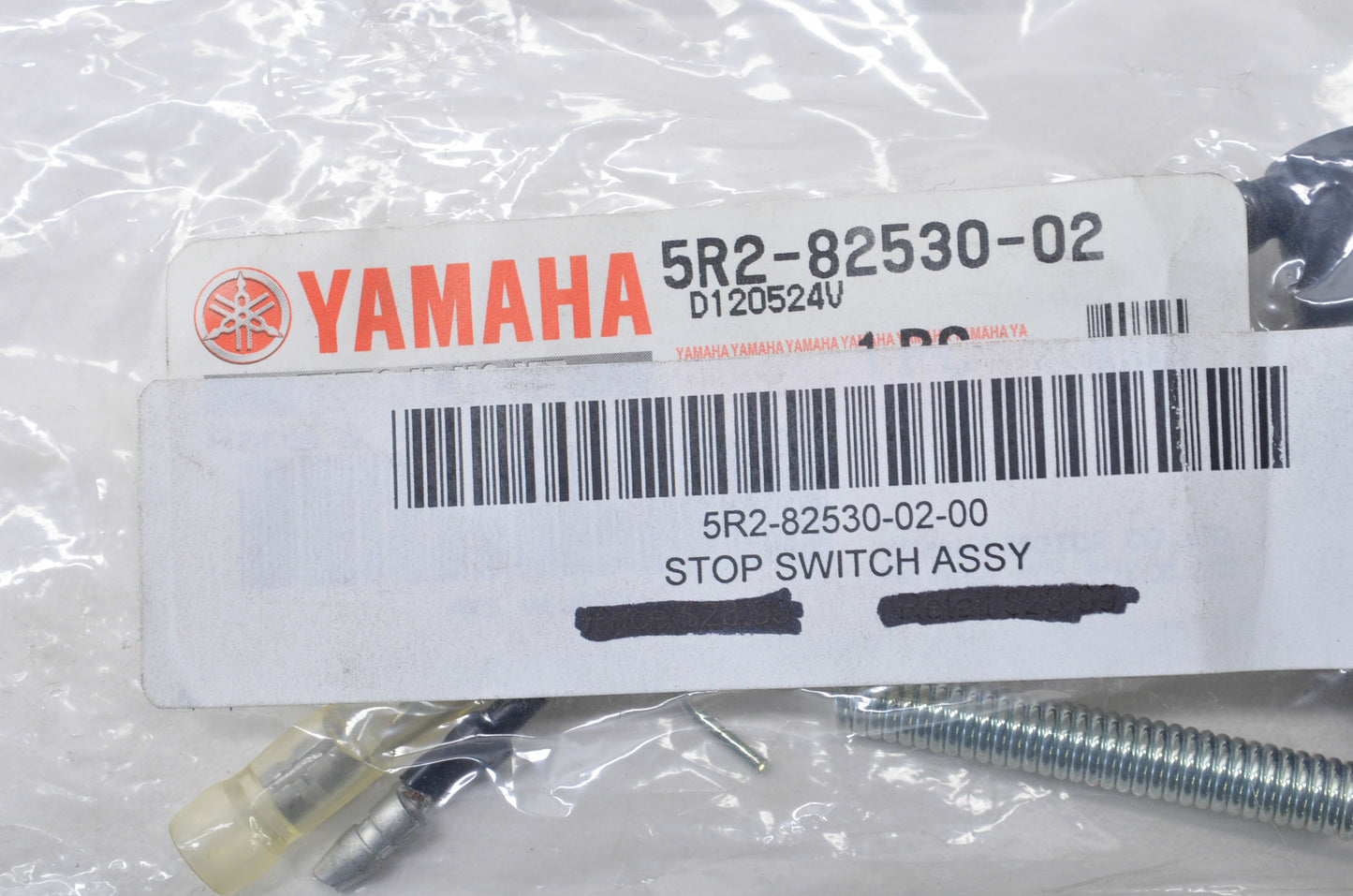 OEM Yamaha 5R2-82530-02-00 Stop Switch Assembly NOS