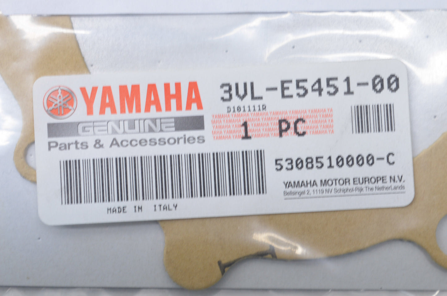 OEM Yamaha 3VL-E5451-00-00 Crankcase Gasket NOS