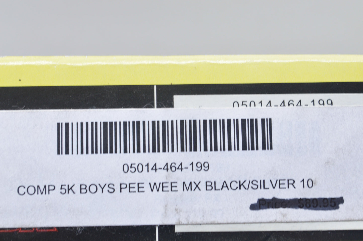 New Fox Kids 10 Black/Silver Comp 5k Boot NOS