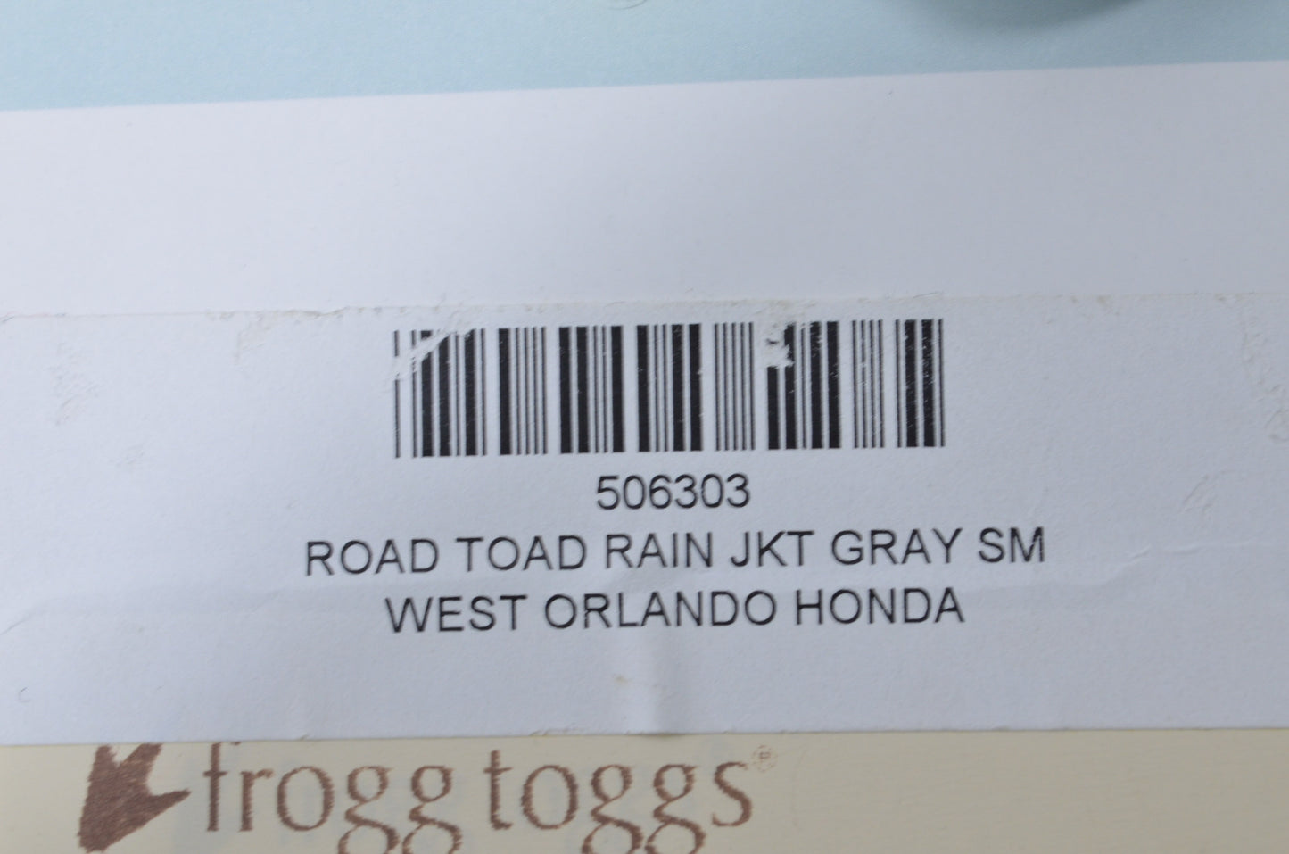 Frogg Toggs 506303 Small Grey Rain Jacket NOS