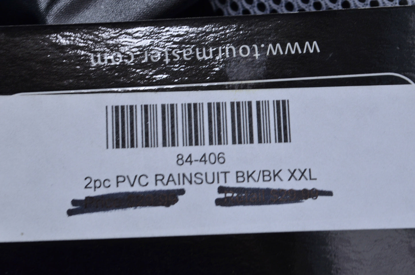 New TourMaster XXL Black Rain Suit NOS