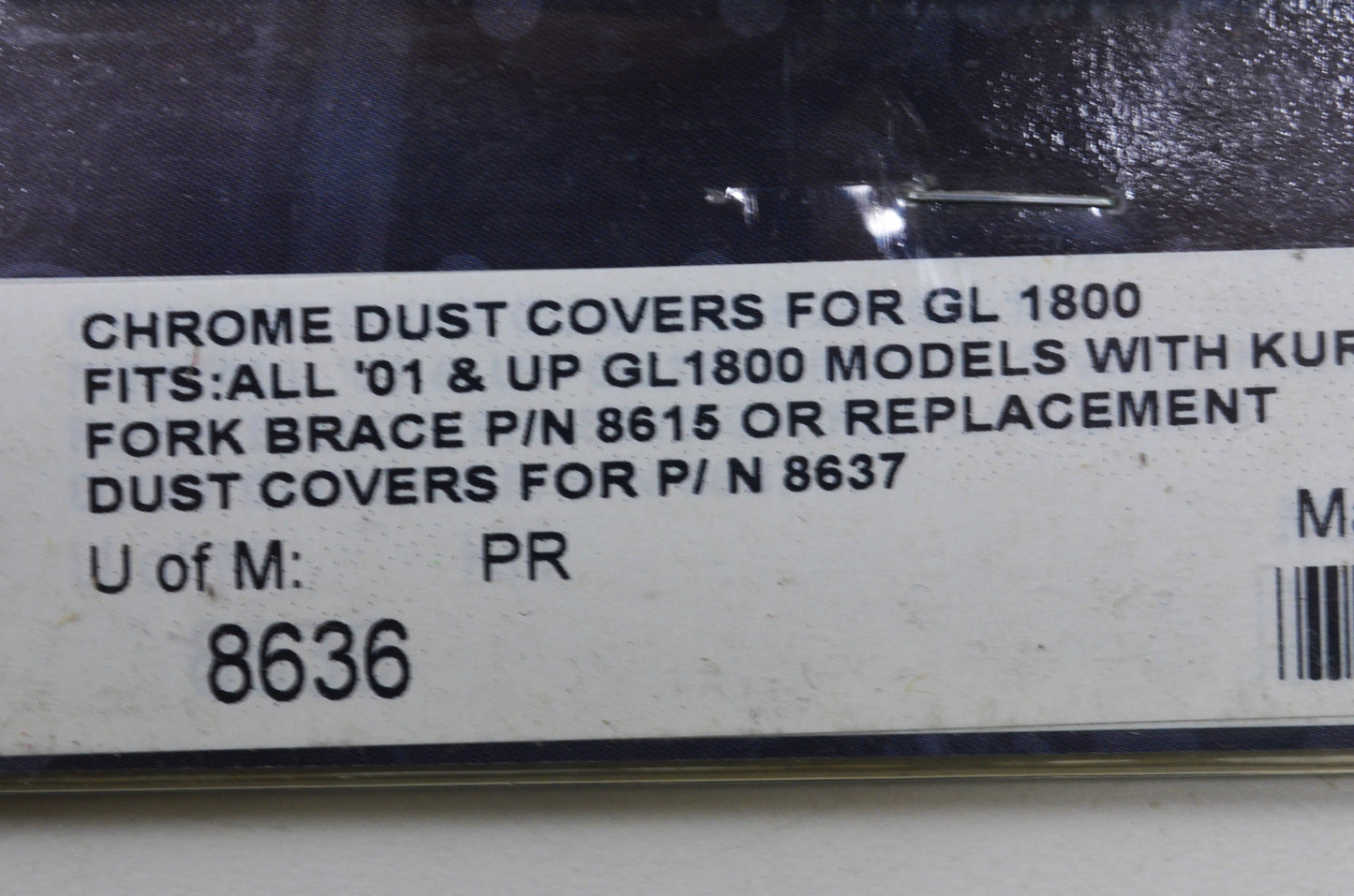 Kuryakyn 8636 Chrome Dust Covers Kit GL1800 NOS