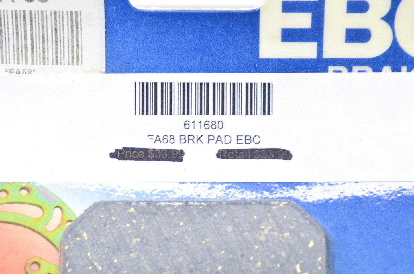 New EBC Brake Pad NOS