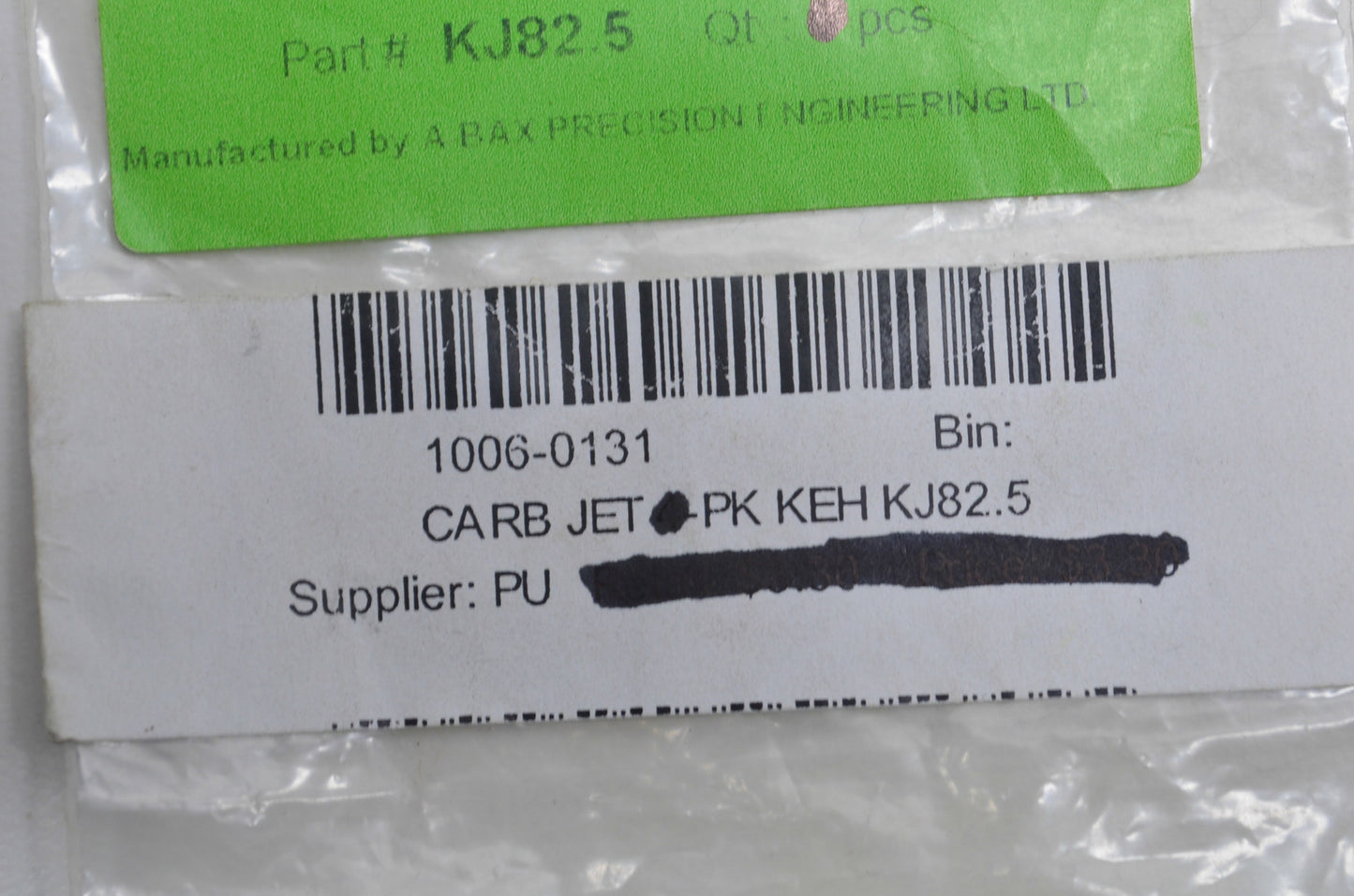 EBC 1006-0131, KJ82.5 Brass Main Jets Qty 3 NOS