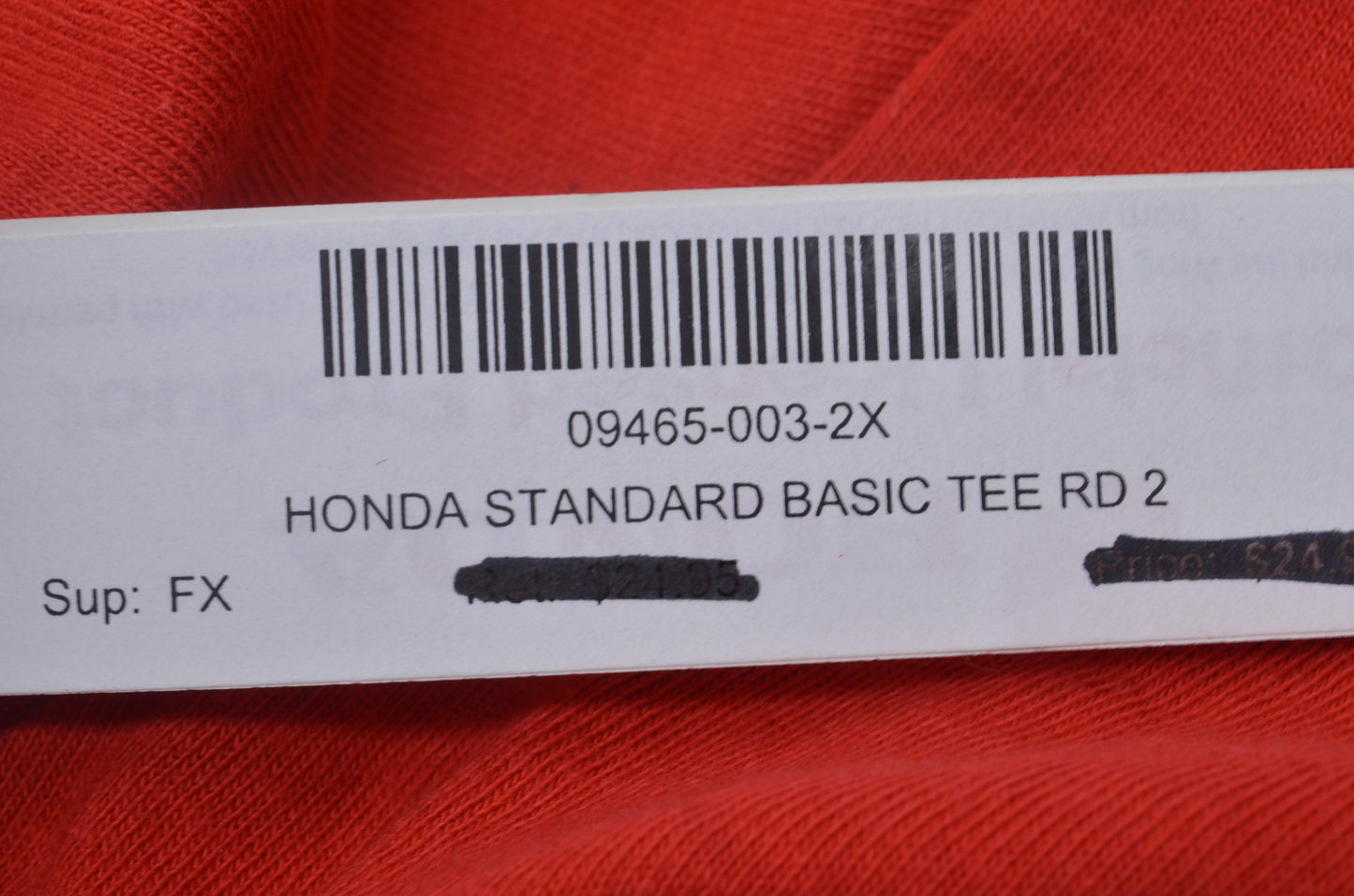 New Fox Adult XXL Red Standard Tee NOS