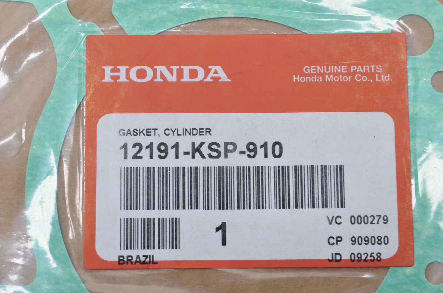OEM Honda 12191-KSP-910 Cylinder Gasket NOS