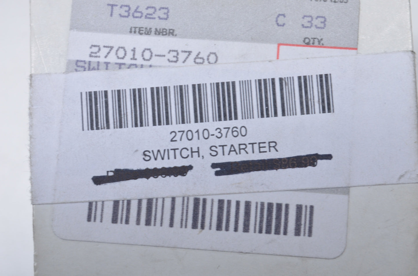 OEM Kawasaki 27010-3760 Starter Relay Switch NOS