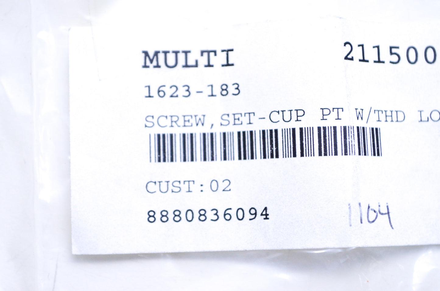 OEM 8-32x3/16 Set Screw QTY 2 NOS