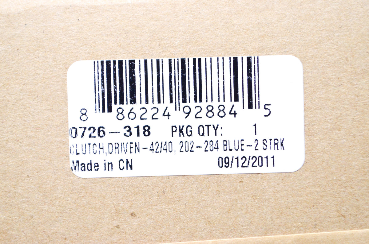 OEM Arctic Cat 0726-318 42/40 202-284 Blue-2 Driven Clutch NOS