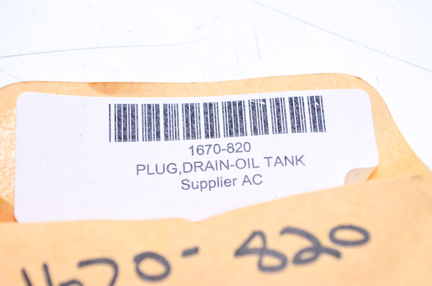 OEM Arctic Cat 1670-820 Oil Tank Drain Plug NOS