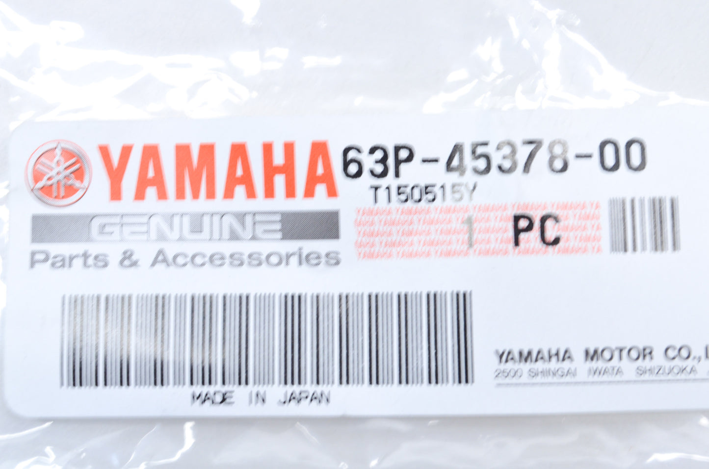 OEM Yamaha 63P-45378-00-00 Hose Nipple NOS