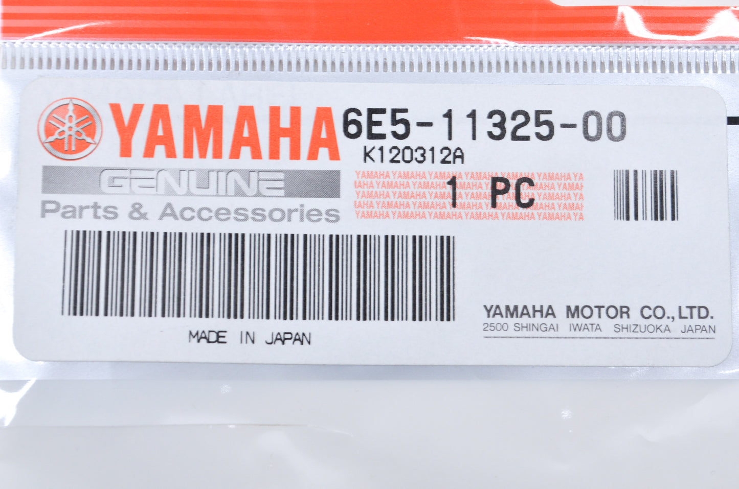 OEM Yamaha 6E5-11325-00-00 Anode NOS