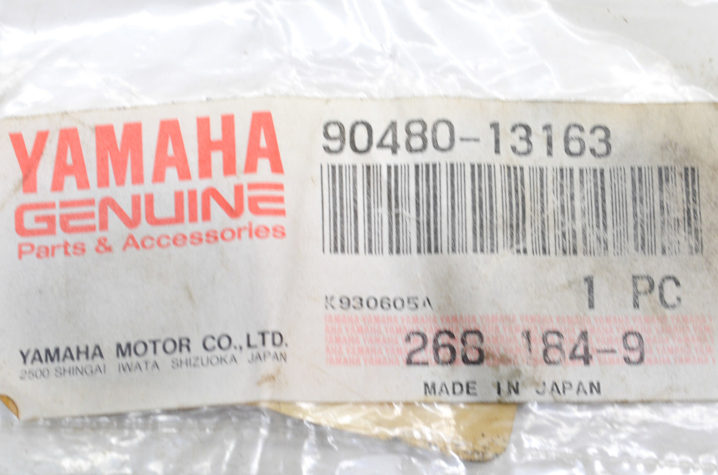 OEM Yamaha 90480-13163-00 Grommet Qty 2 NOS