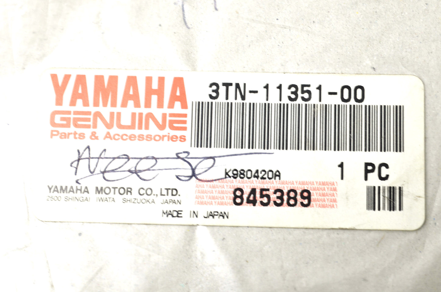 New OEM Yamaha Gasket NOS