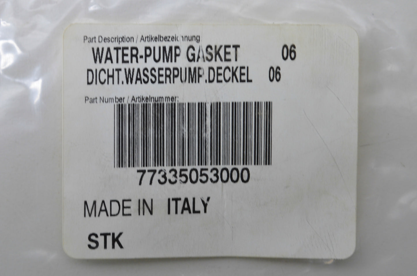 OEM KTM 77335053000 Water Pump Gasket NOS