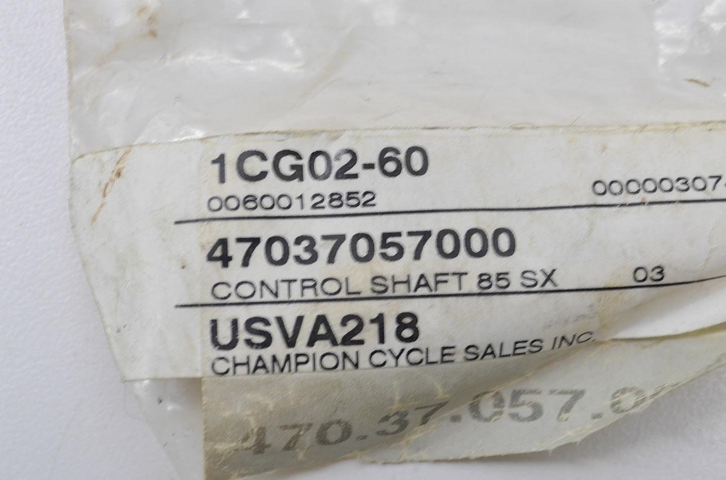 OEM KTM 47037057000 Control Shaft NOS
