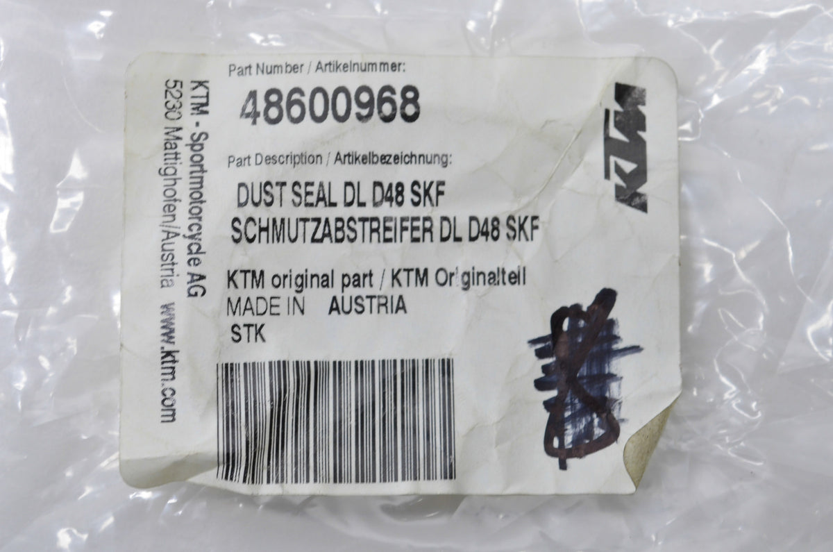OEM KTM 48600968 Dust Seal NOS