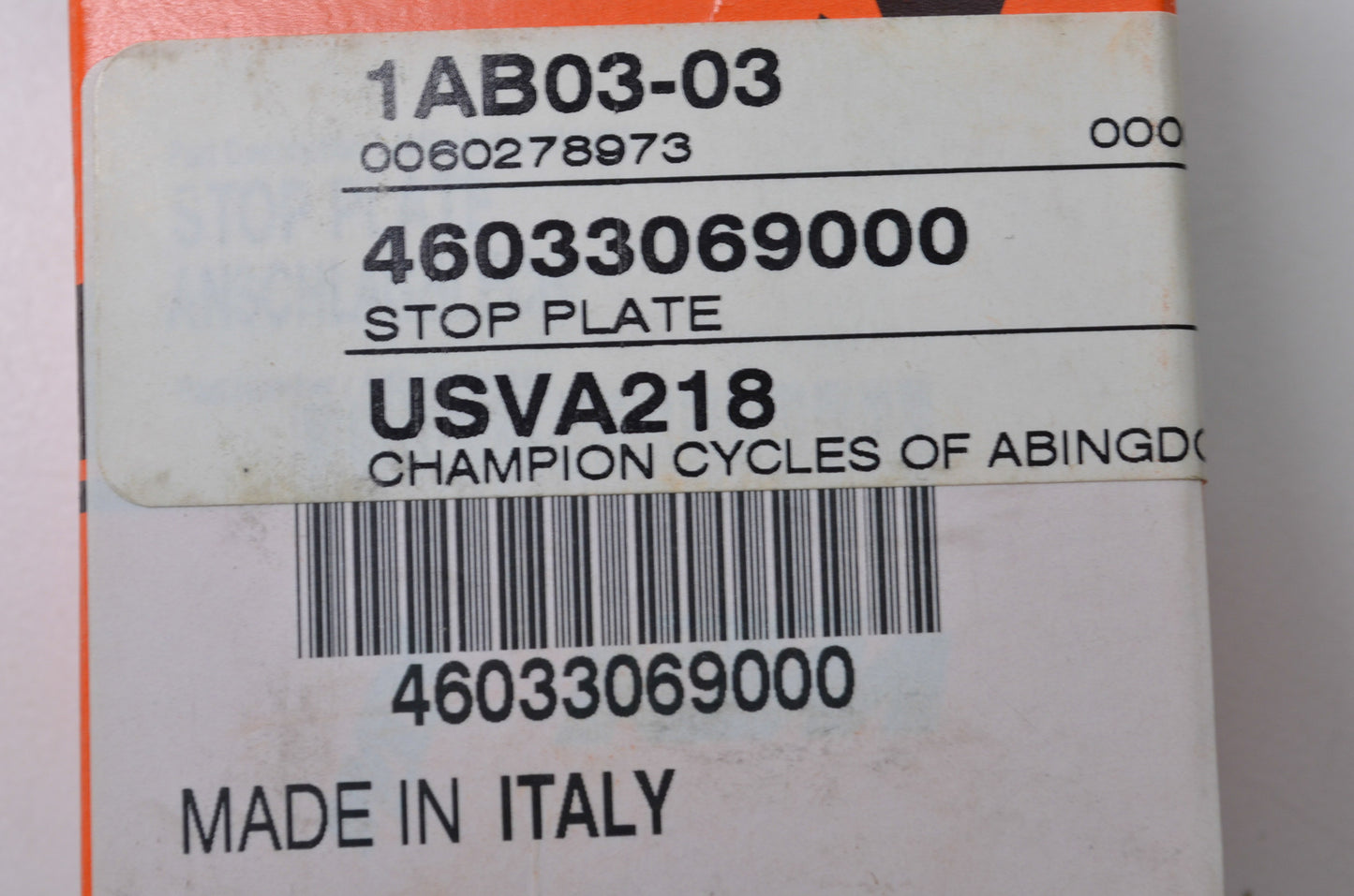 OEM KTM 46033069000 Stop Plate NOS