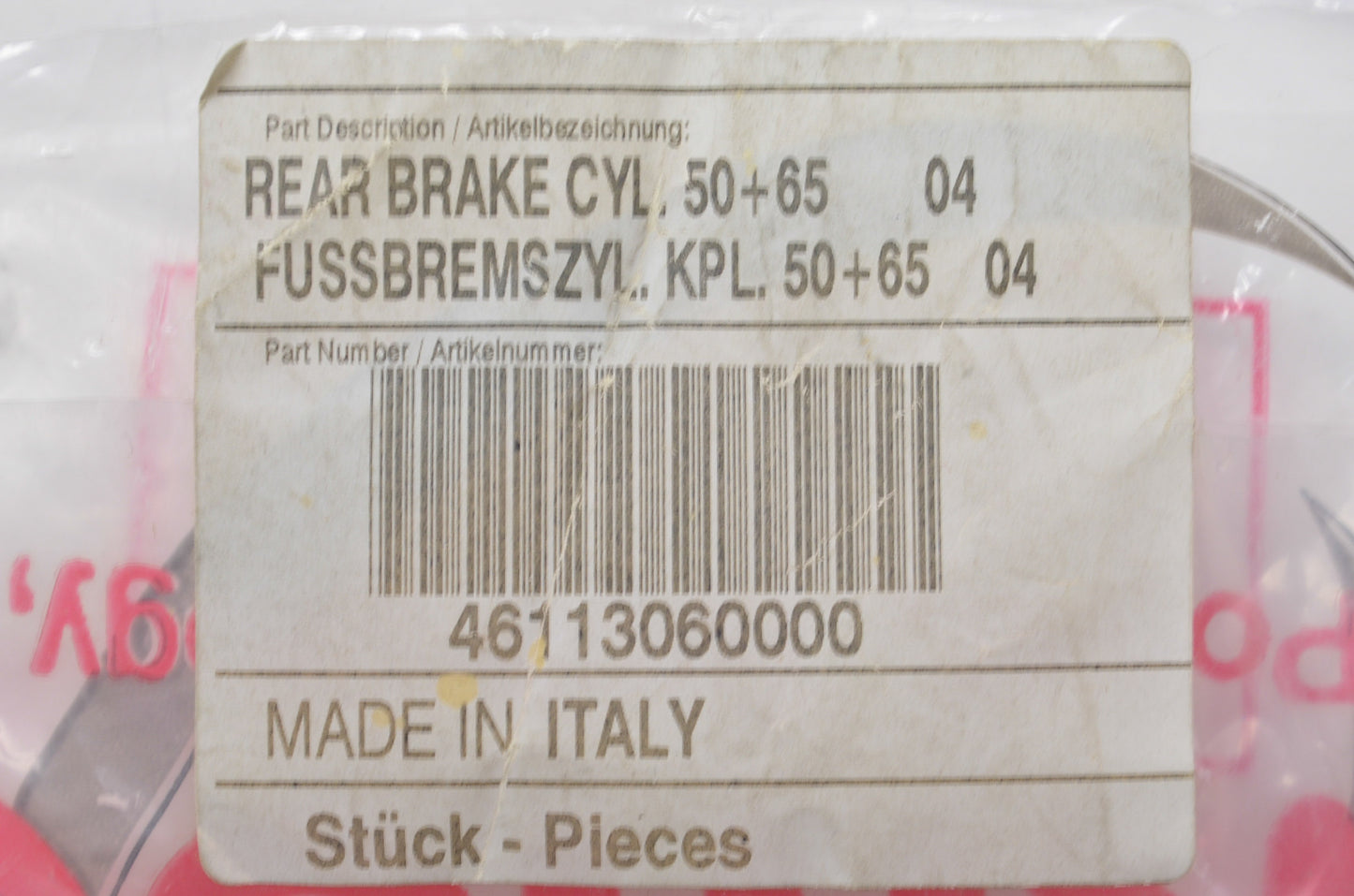 OEM KTM 46113060000 Rear Brake Cylinder 50+65 NOS