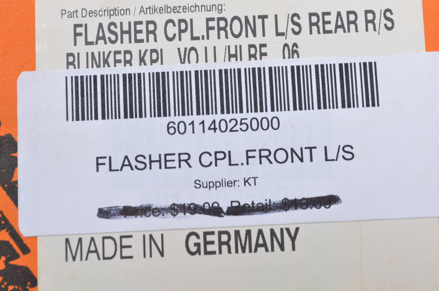 New OEM KTM Flasher NOS