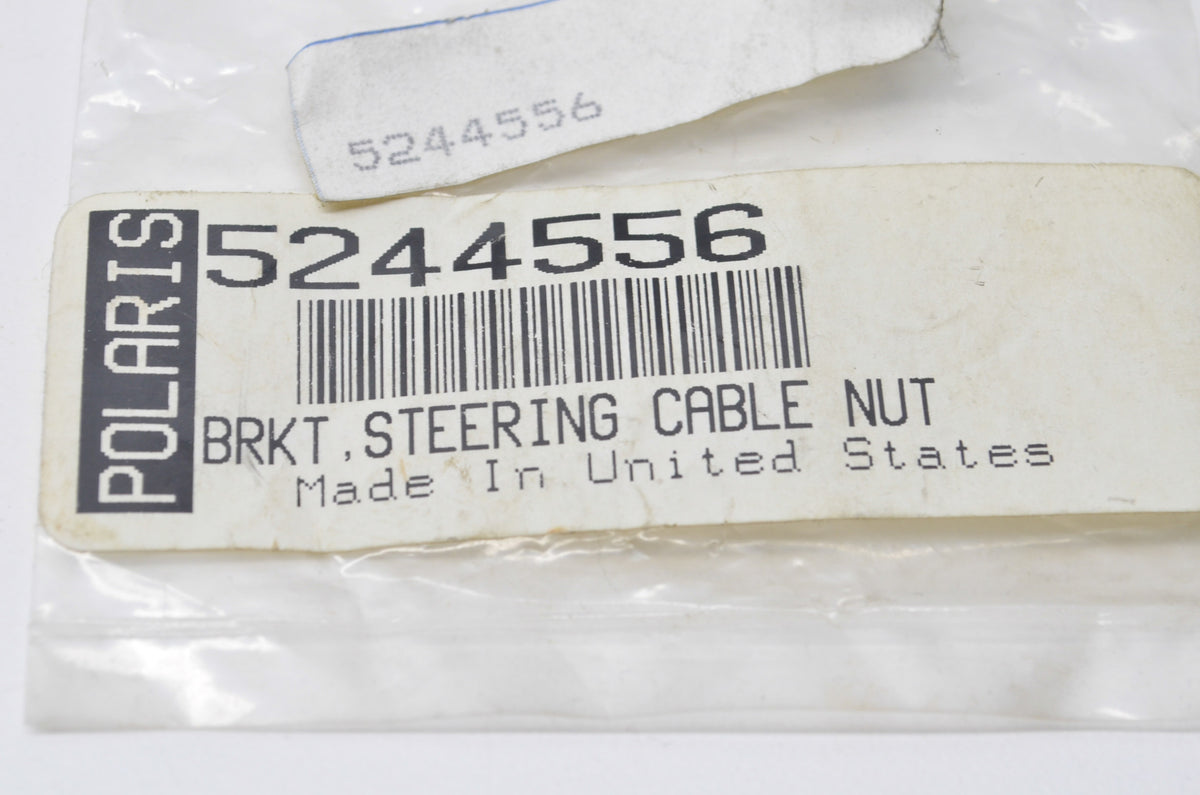 OEM Polaris 5244556 Steering Cable Nut Bracket NOS