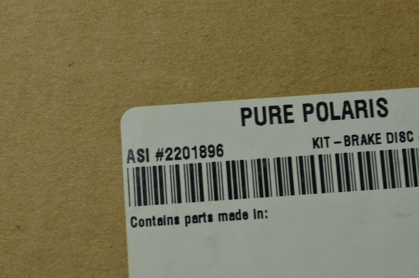OEM Polaris 2201896 Brake Disc & Pads Kit NOS