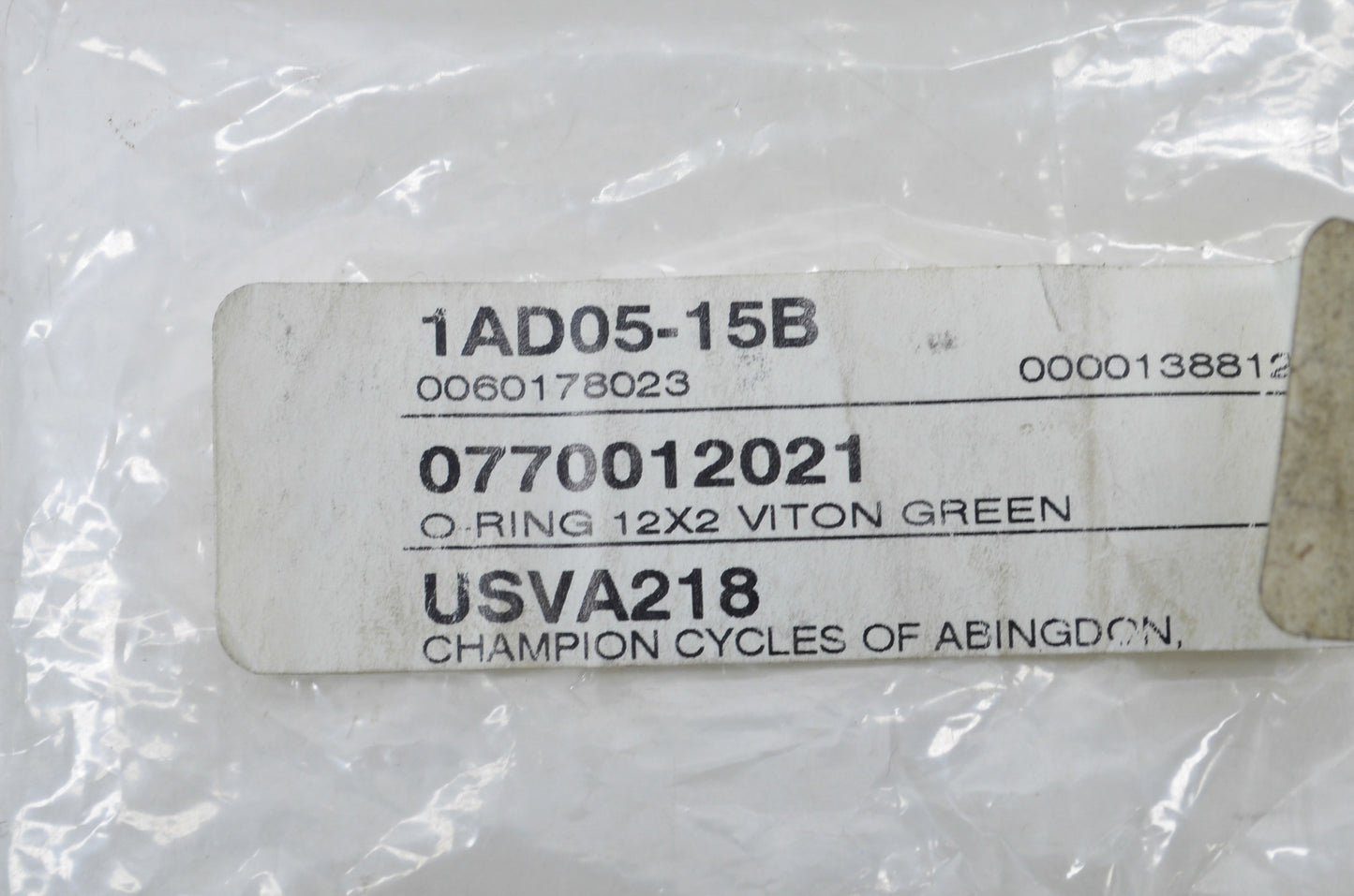 OEM KTM 770012021 Green O-Ring NOS