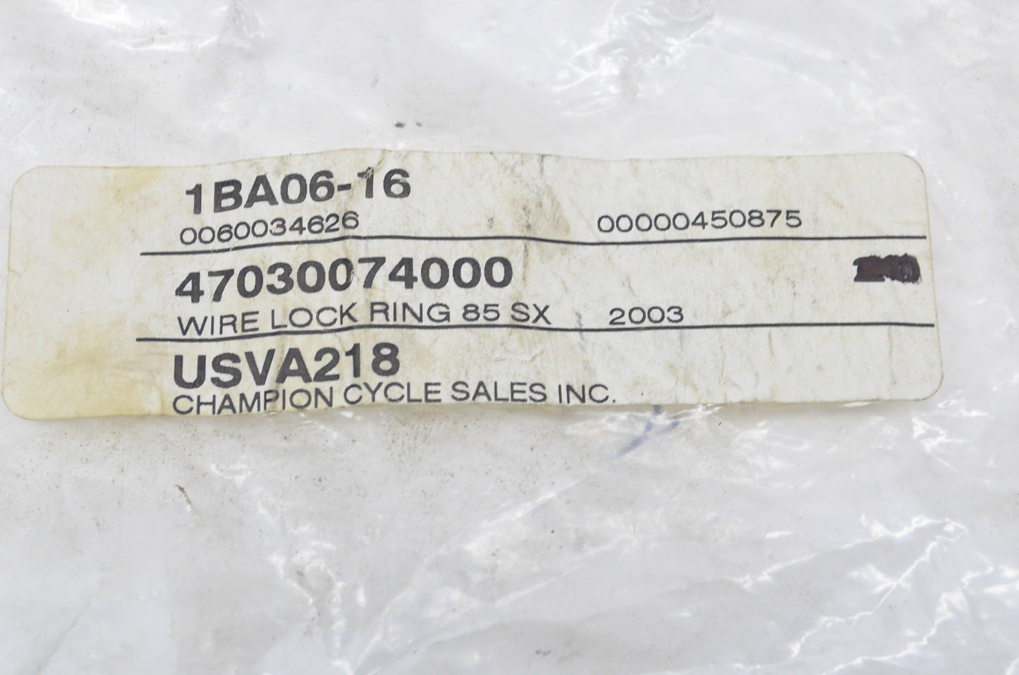 OEM KTM 47030074000 Circlip NOS