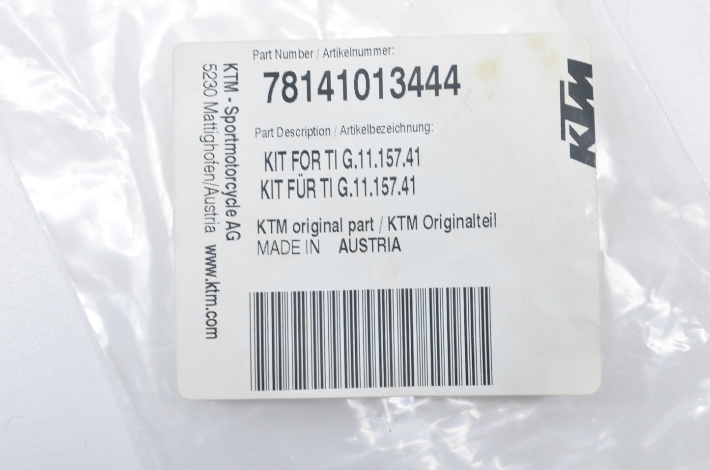 OEM KTM 78141013444 TI G.11.157.41 Kit NOS