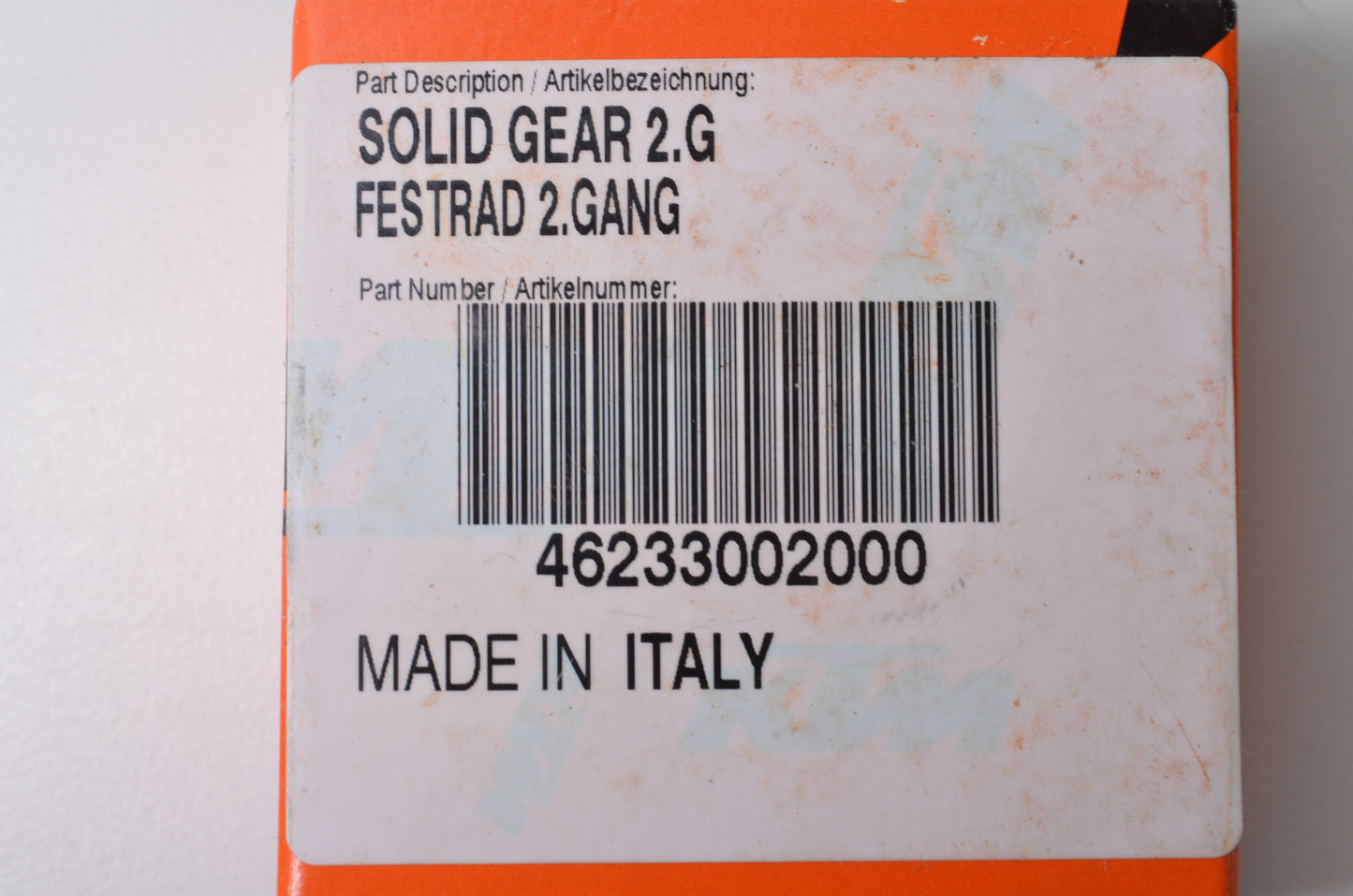 OEM KTM 46233002000 Solid Gear 2nd NOS