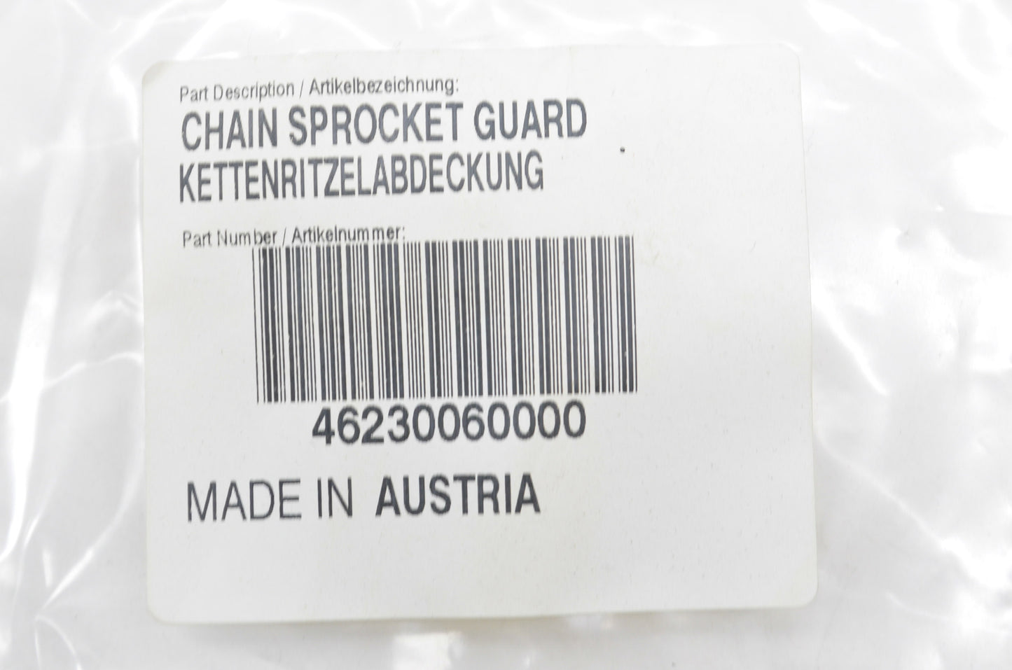 New OEM KTM Chain Sprocket Guard NOS
