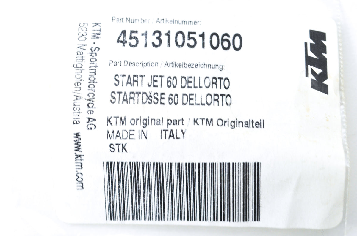 OEM KTM 45131051060 Start Jet NOS