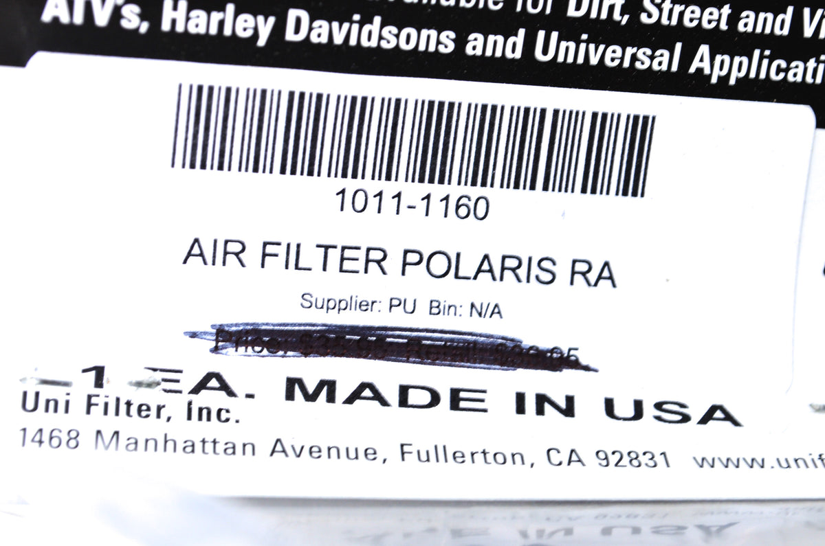 UNI 1011-1160 Air Filter NOS