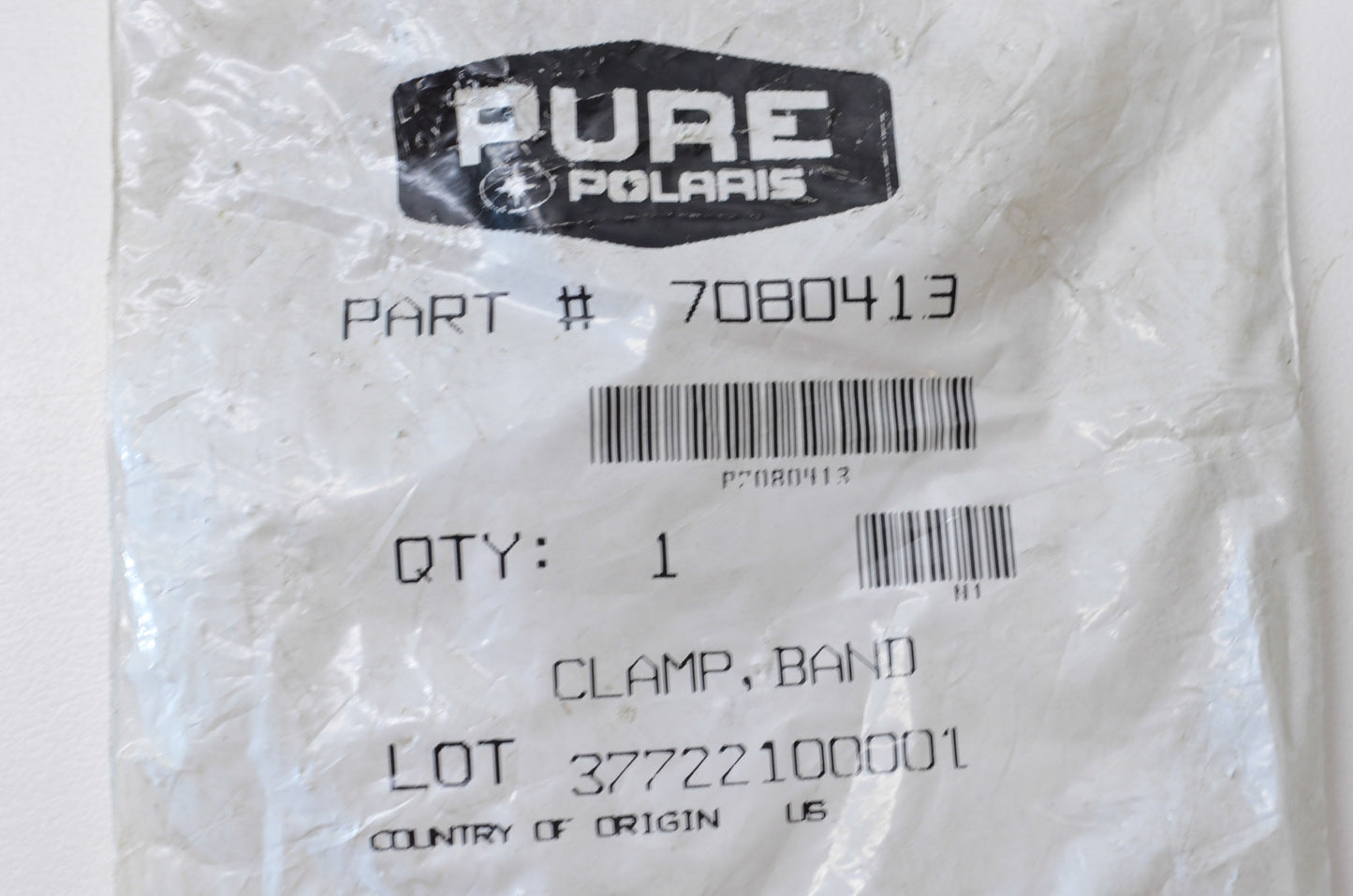 OEM Polaris 7080413 Narrow Band Clamp Qty 2 NOS
