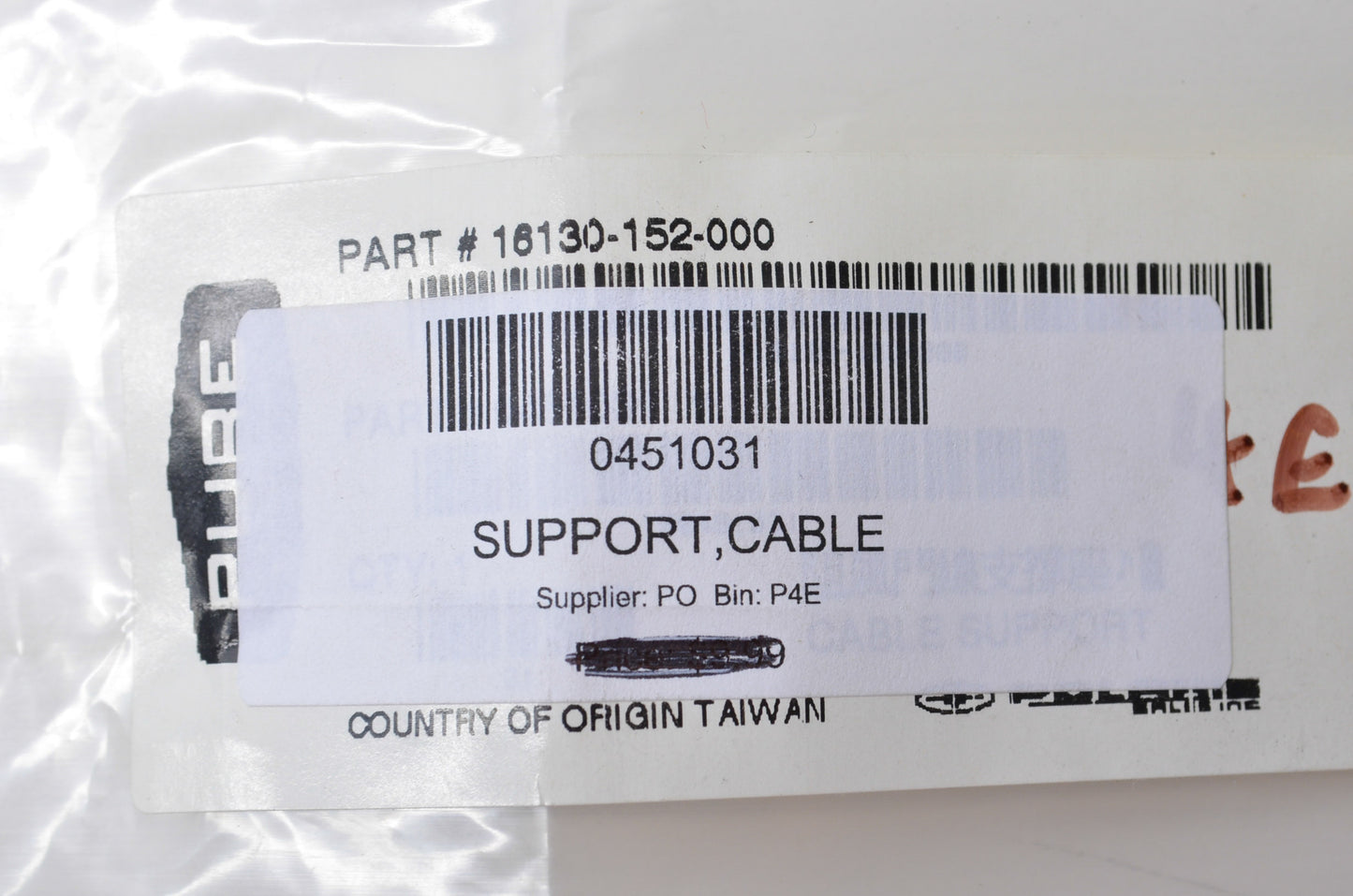 OEM Polaris 0451031, 16130-152-000 Cable Support NOS
