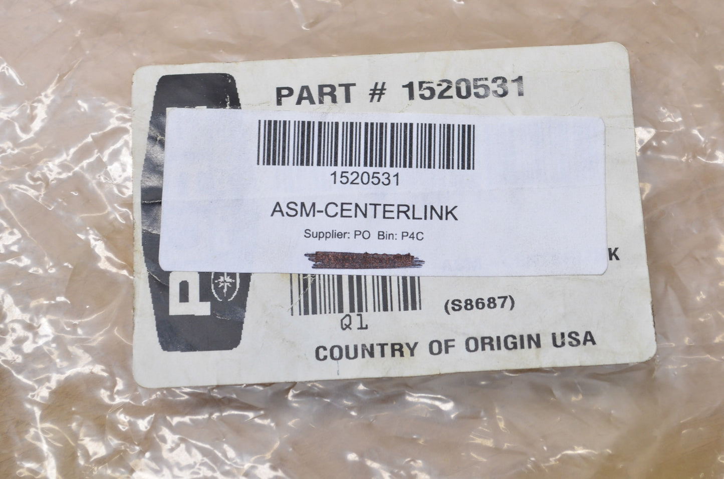 OEM Polaris 1520531 Centerlink Assembly NOS