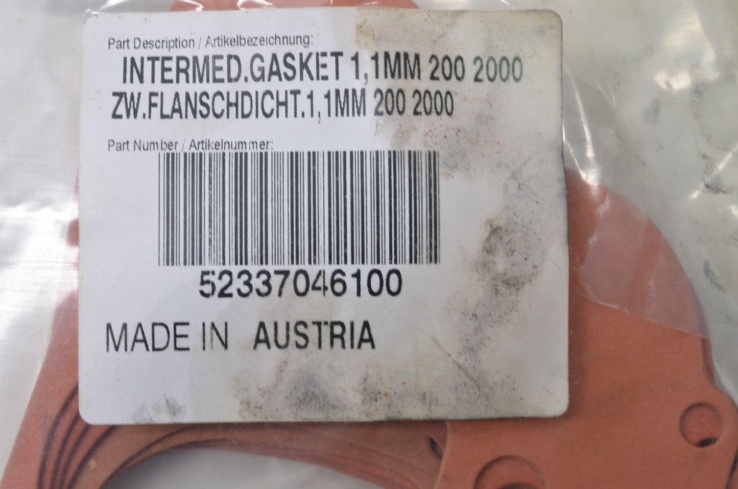 OEM KTM 52337046100 Intermediate Gasket 1.1mm 200 2000 NOS