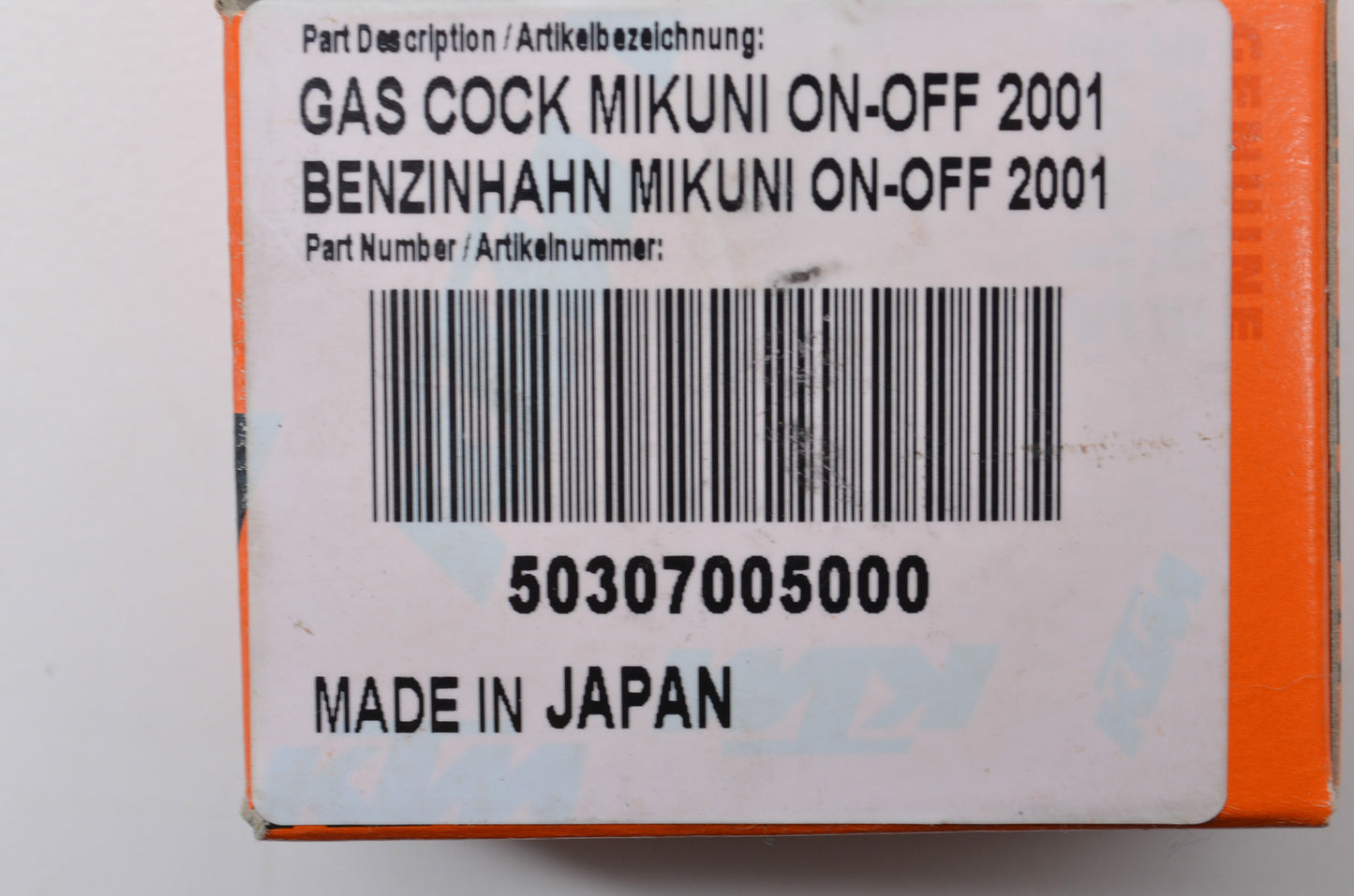 New OEM KTM Mikuni Fuel On Off Switch NOS