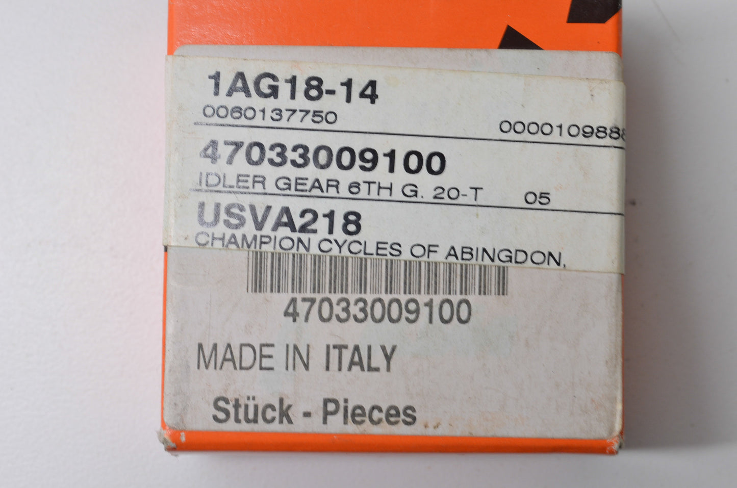 New OEM KTM 6th Gear Idler Gear NOS