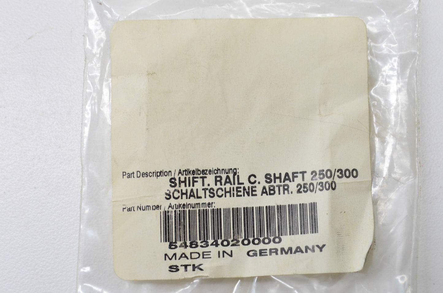 OEM KTM 54834020000 Shift Rail Shaft NOS