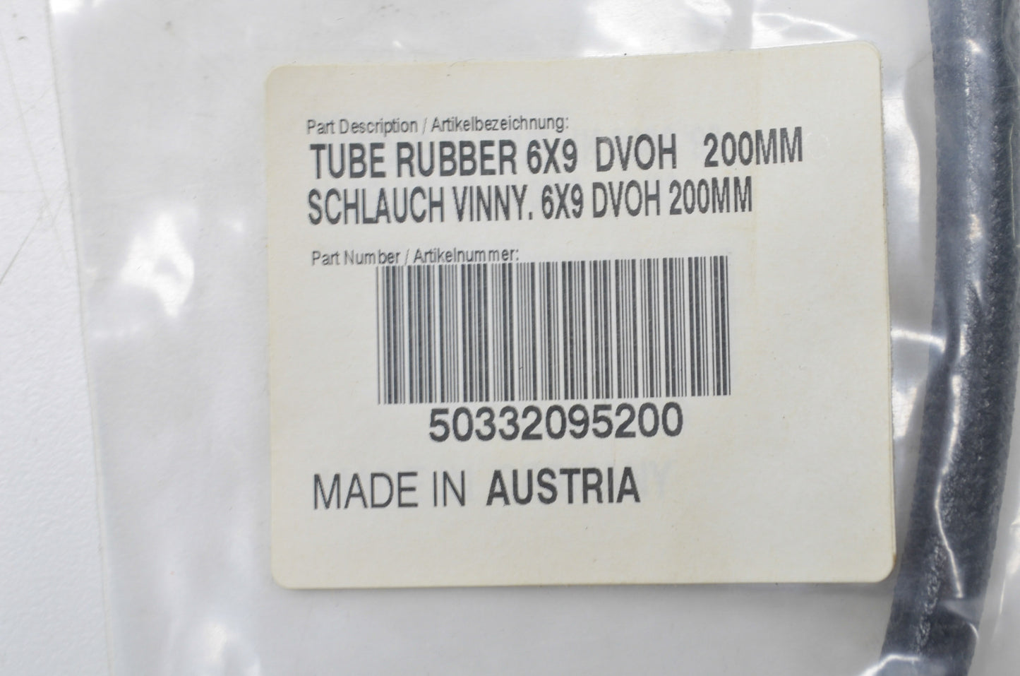 OEM KTM 50332095200 Rubber Tube NOS
