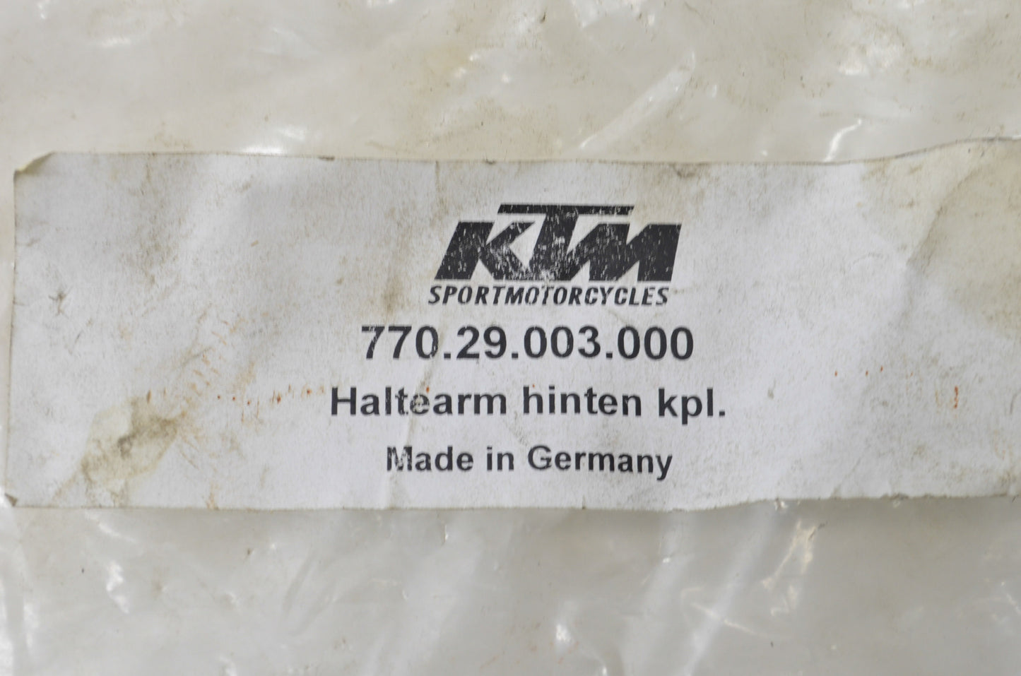 OEM KTM 77029003000 Rear Fixing Arm NOS