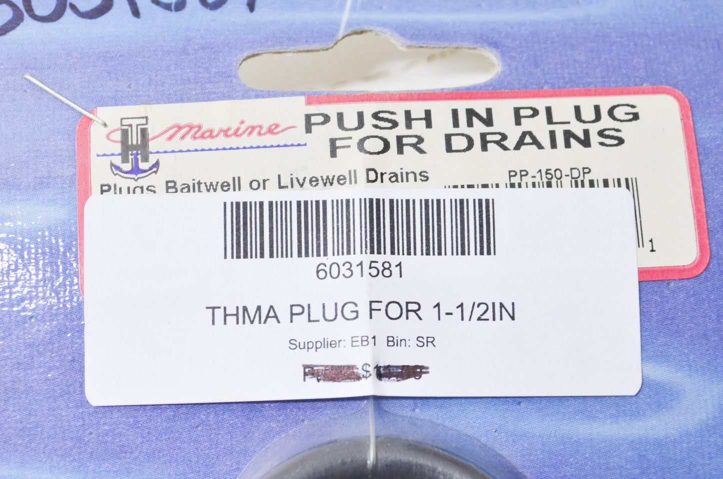 New TH Marine Push in Plug 1 1/2' NOS
