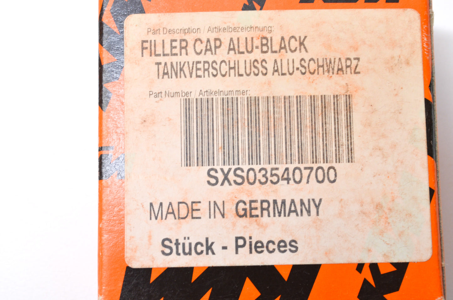 OEM KTM SXS03540700 Black Filler Cap NOS