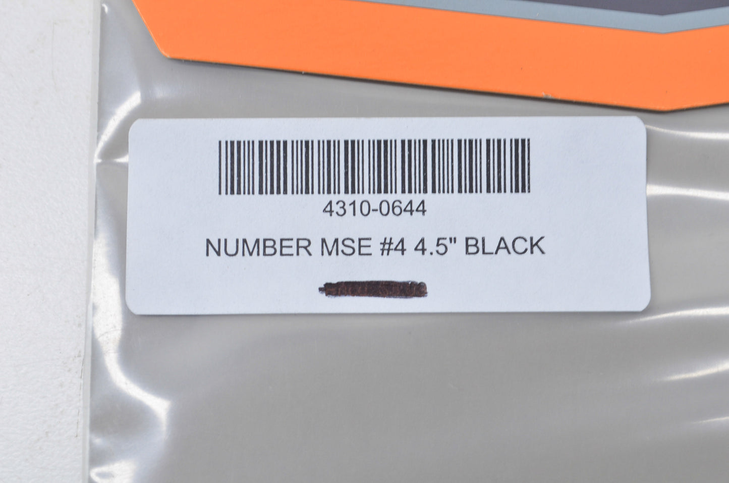 New Moose Racing Black Race Number Kit #4 4.5' NOS
