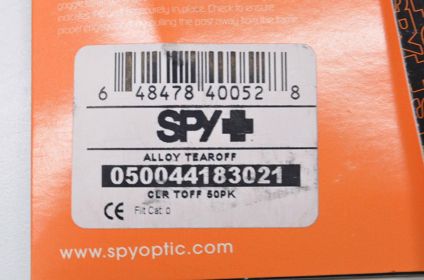 Spy 50044183021 50 Pack Alloy Targa Tear Off Kit NOS
