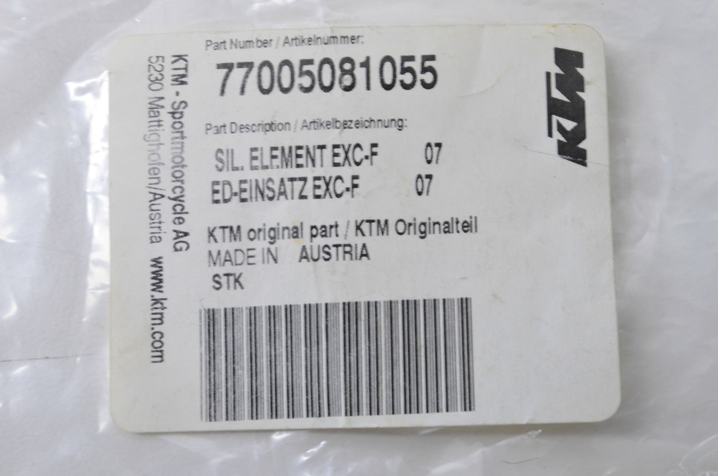 New OEM KTM Element NOS