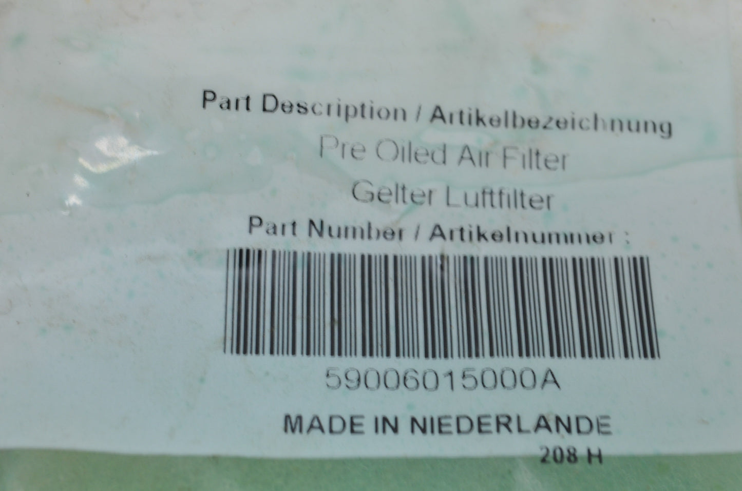 OEM KTM 59006015000A Pre Oiled Twin Air Filter NOS
