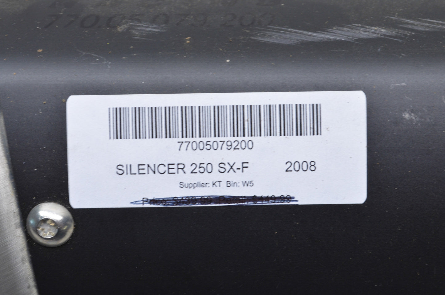 OEM KTM 77005079200 Silencer NOS