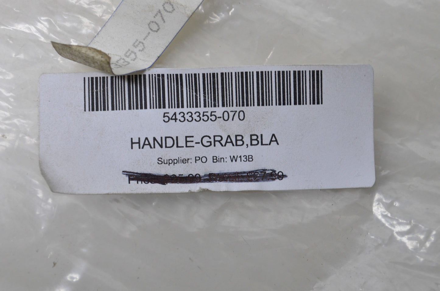 OEM Polaris 5433355-070 Black Grab Handle NOS